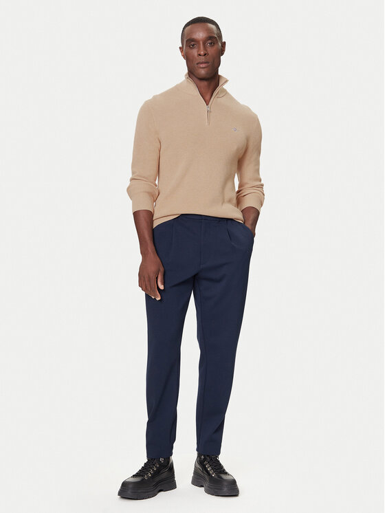 Gant Gant Sweter 8050265 Beżowy Regular Fit