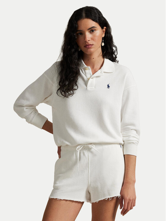 Polo Ralph Lauren Polo Ralph Lauren Pulóver 211965097002 Fehér Relaxed Fit