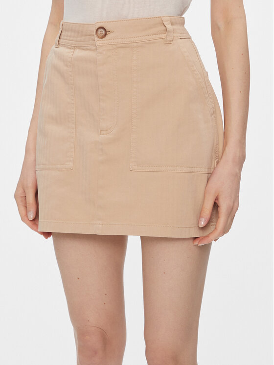 Pepe Jeans Pepe Jeans Minigonna Becky PL901091 Beige Slim Fit