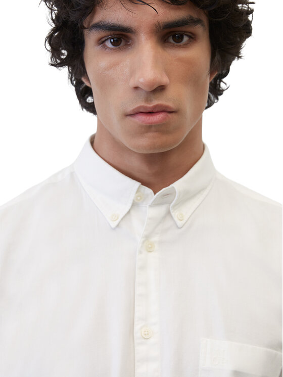 Marc O'Polo Marc O'Polo Camicia B21 7242 42414 Écru Regular Fit