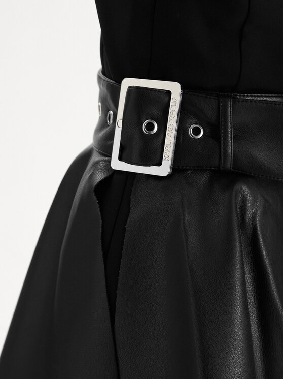 KARL LAGERFELD KARL LAGERFELD Cocktail obleka B1W13002 Črna Slim Fit