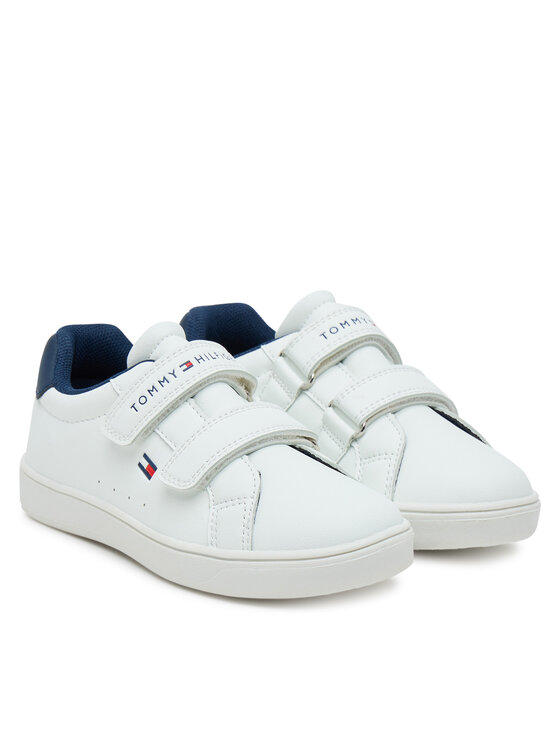 Tommy Hilfiger Tommy Hilfiger Sneakersy Low Cut Velcro Sneaker T1X9-34062-1355 S Biały