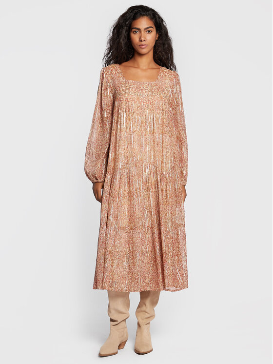 NKN Nekane NKN Nekane Kleid für den Alltag AU.AKEBIA Braun Relaxed Fit