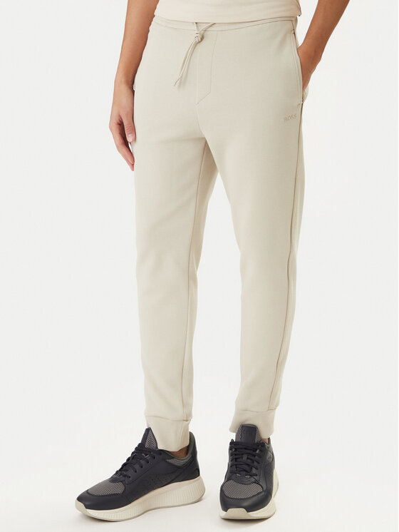 BOSS BOSS Dres 50555906 Beżowy Regular Fit