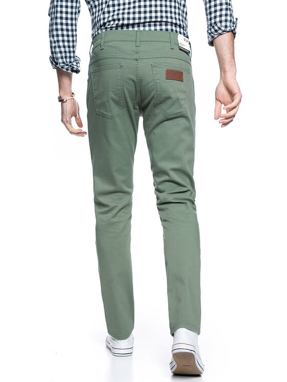 Wrangler Wrangler Pantaloni di tessuto LARSTON Verde Slim Fit