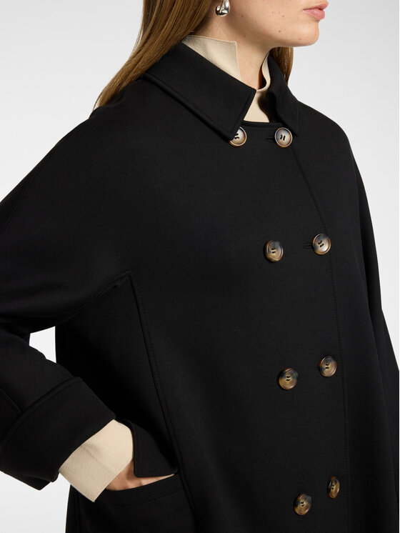 Elena Mirò Elena Mirò Cappotto invernale 8017P000079N033 Nero Boxy Fit