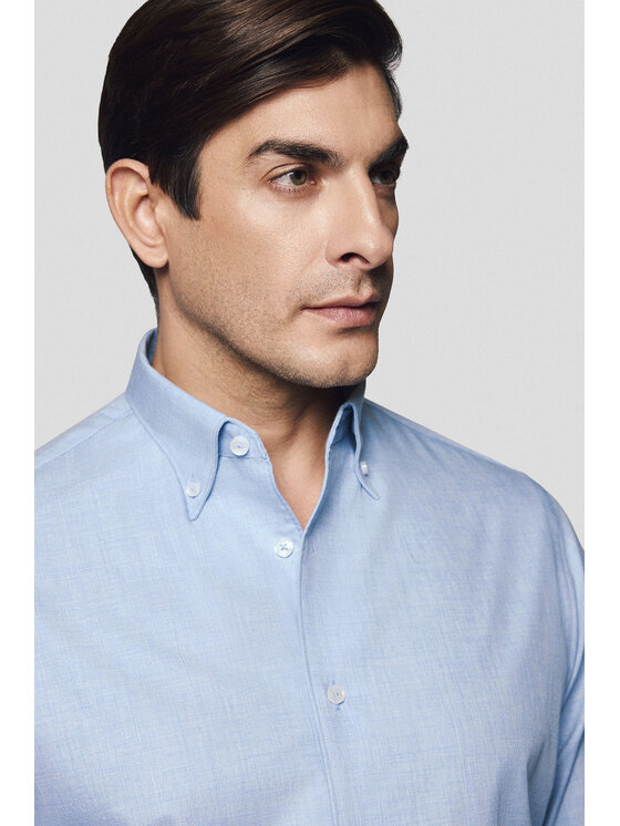 Lancerto Lancerto Koszula Tone KO073224000010 Niebieski Slim Fit