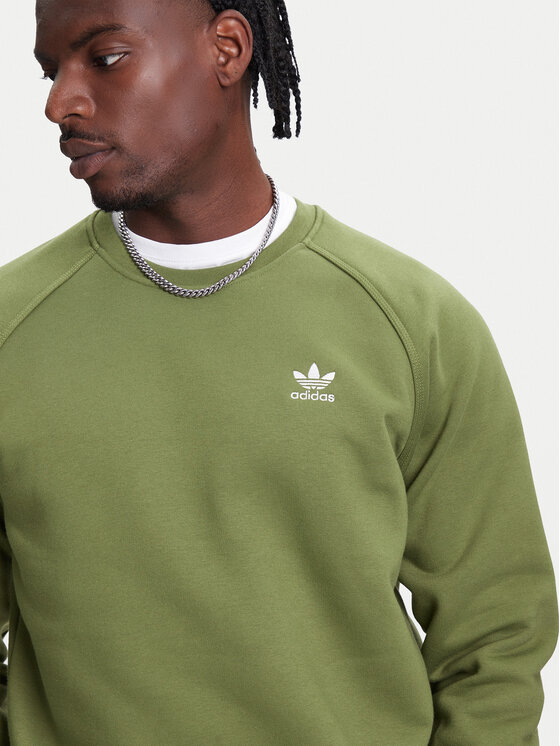 adidas adidas Sweatshirt Trefoil Essentials JW3523 Grün Regular Fit