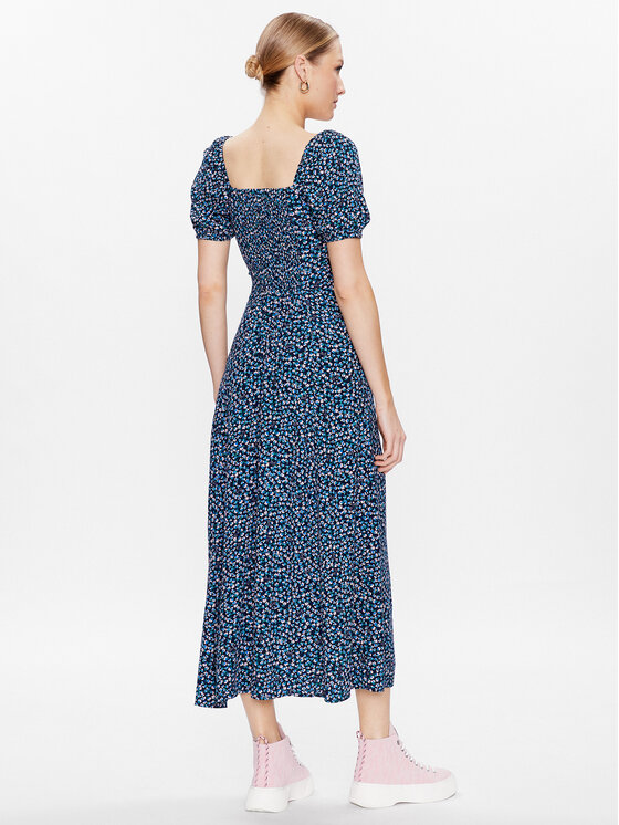 Tommy Jeans Sommerkleid Ditsy Floral DW0DW15675 Dunkelblau Regular  