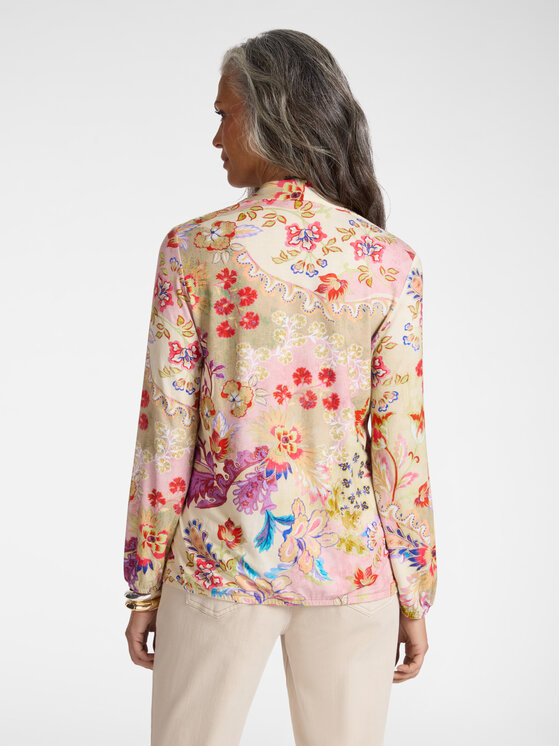 Elena Mirò Elena Mirò Bluzka G099Z000620N001 Czerwony Regular Fit