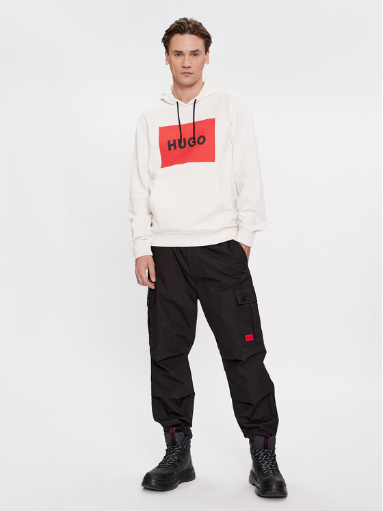 HUGO Hugo Spodnie materiałowe Garlo233 10250557 Czarny Regular Fit