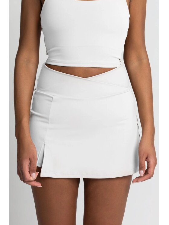Chiara Wear Chiara Wear Spódnica Spódniczka z kolarkami TENIS Biały Ahletic Fit