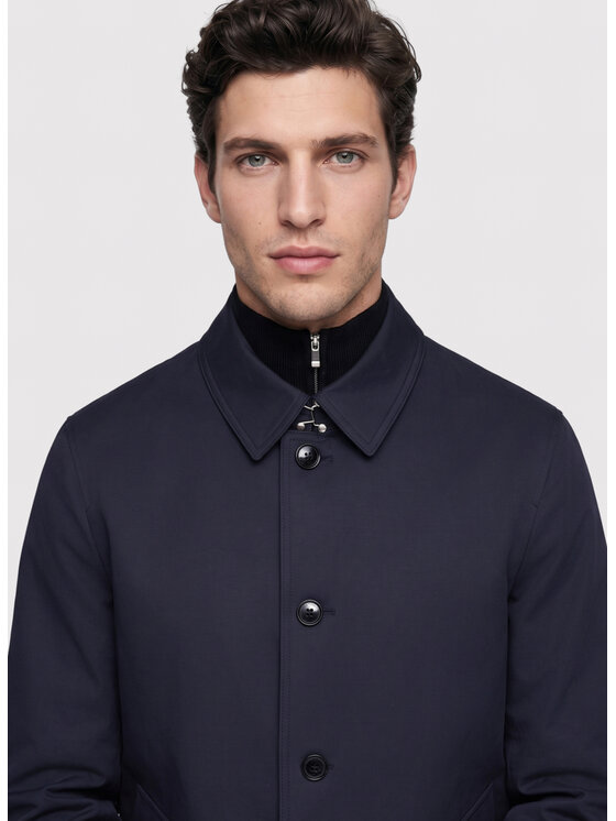 Pako Lorente Pako Lorente Płaszcz przejściowy P26WF-7X-009 Granatowy Straight Fit