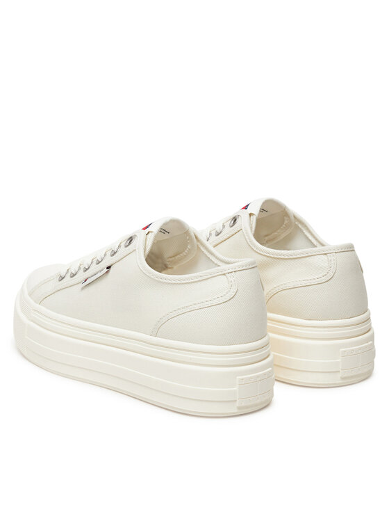 Tommy Jeans Tommy Jeans Snīkeri Tjw Foxing Flatform Lc EN0EN02736 Balts