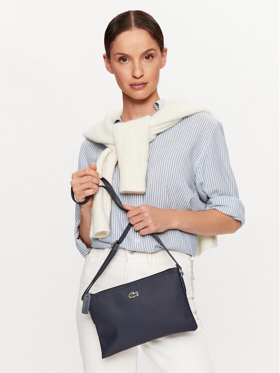 Lacoste Lacoste Rankinė Flat Crossover Bag NF1887PO Tamsiai mėlyna