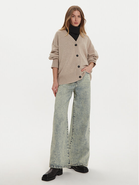 ViCOLO ViCOLO Kardigan 55007S Smeđa Regular Fit