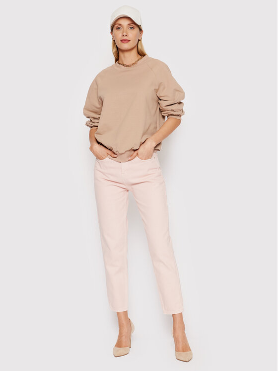 DeeZee DeeZee Majica dugih rukava BLD0001 Bež Relaxed Fit