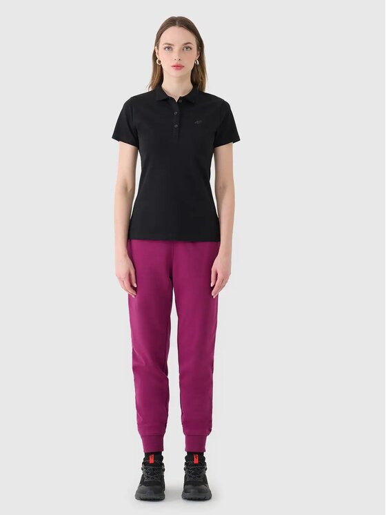 4F 4F Polo 4FWMM00TPTSF365-20S Μαύρο Slim Fit