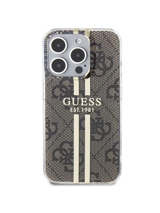 Guess Guess Etui na telefon Apple iPhone 15 Pro Max Brązowy