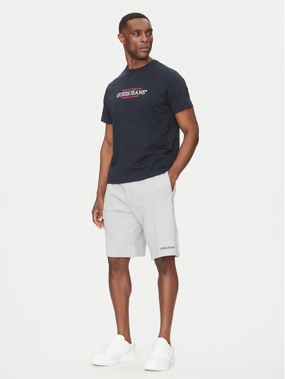 Guess Jeans Guess Jeans Športové kraťasy M5GD49 KCPR1 Sivá Regular Fit