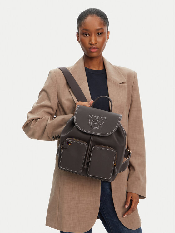 PINKO PINKO Ruksak Carrie Backpack PE 25 PLTT 104351 A1LF Crna