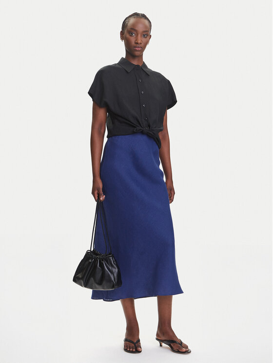 Marella Marella Gonna midi Desio 2515101032 Blu Regular Fit