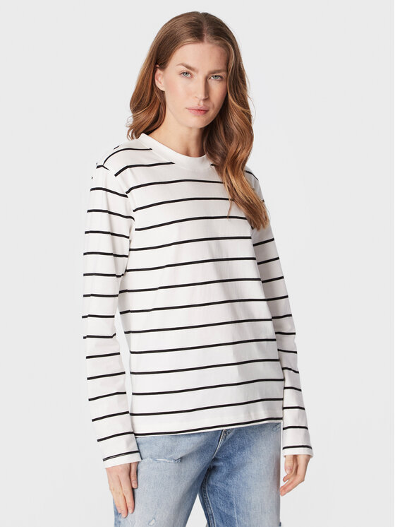 Gina Tricot Gina Tricot Блуза Basic 18488 Бял Regular Fit