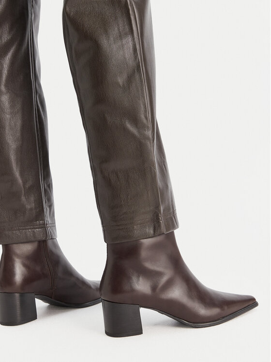 Vero Moda Vero Moda Pantaloni in similpelle Vips 10336342 Marrone Straight Fit