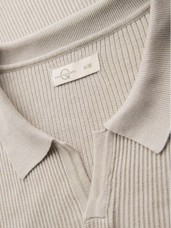 Ombre Ombre Polo OM-POSS-0160 Szary Regular Fit