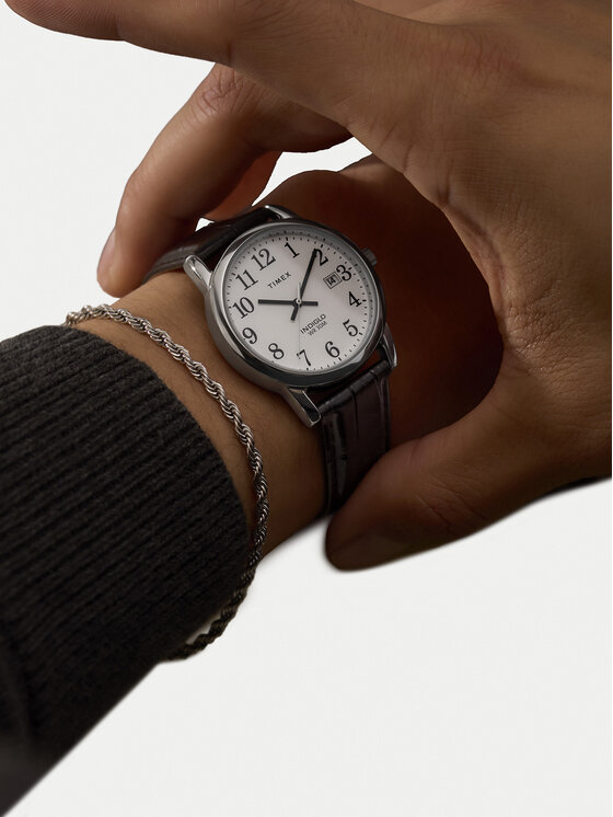 Timex Timex Pulkstenis Easy Reader TW2W95400 Sudraba