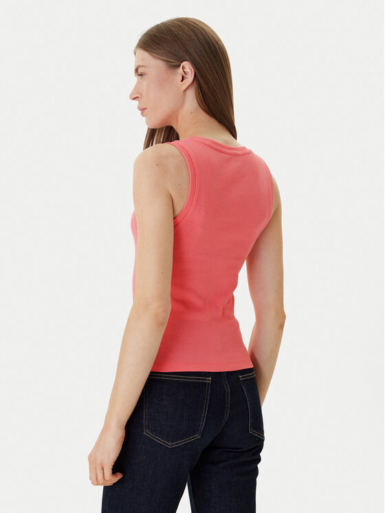 Tommy Jeans Tommy Jeans Top Essential DW0DW20673 Ružová Slim Fit