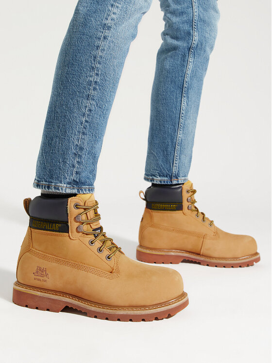 CATerpillar Schnürstiefeletten Holton 708214 Braun | Modivo.de