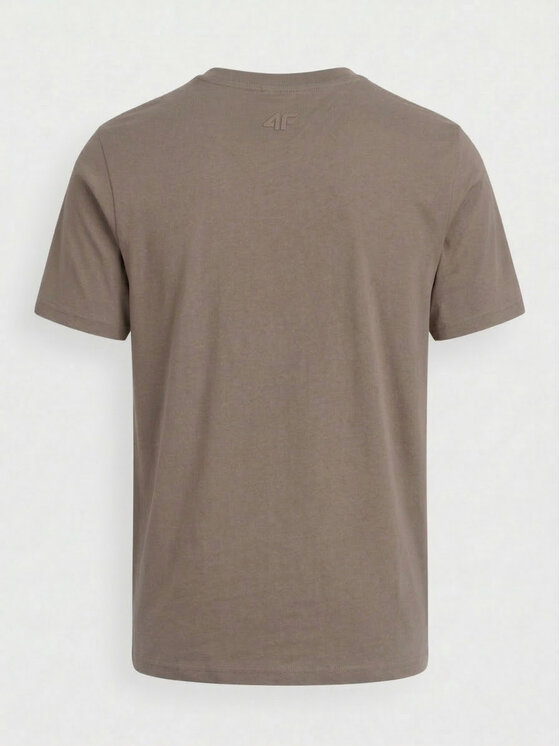 4F 4F T-Shirt TTSHM3947-82S-3XL Brązowy Active Fit