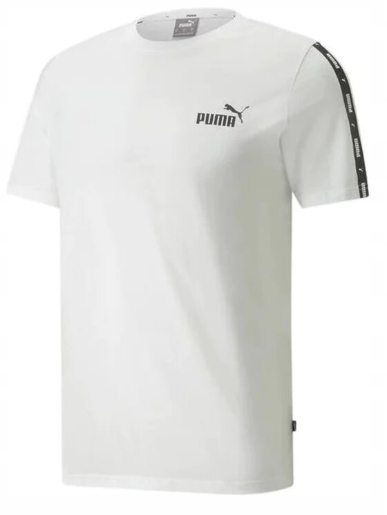 Puma Puma T-Shirt Ess Tape 684674 Λευκό Regular Fit