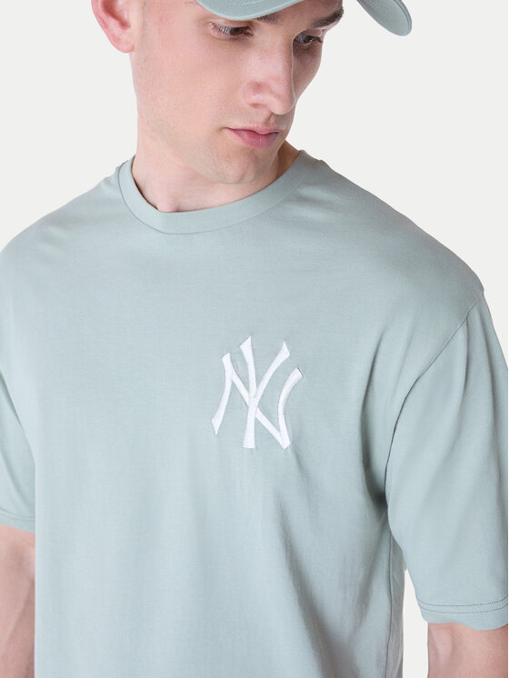 New Era New Era T-shirt New York Yankees MLB League Essential Pastel 60596180 Zelena Regular Fit