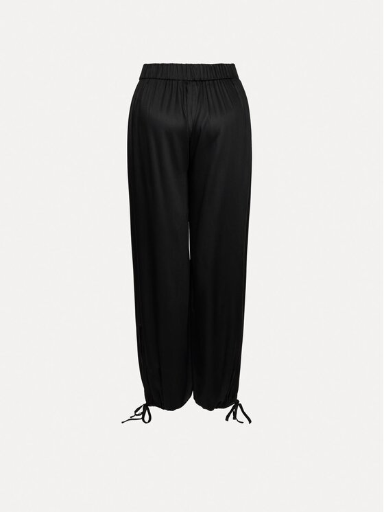 La Mania La Mania Kalhoty z materiálu NOX Černá Basic Fit