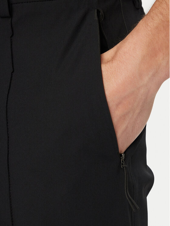 BOSS BOSS Bavlnené nohavice PS Spirit70 50558948 Čierna Tapered Fit