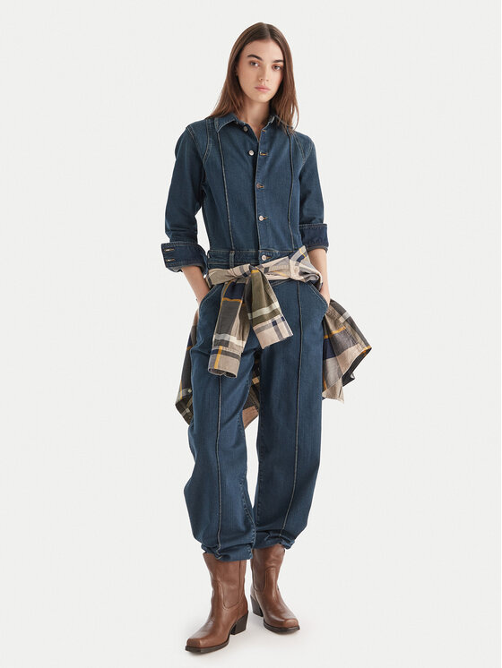 Wrangler Wrangler Kombinezonas Western 112371042 Tamsiai mėlyna Regular Fit