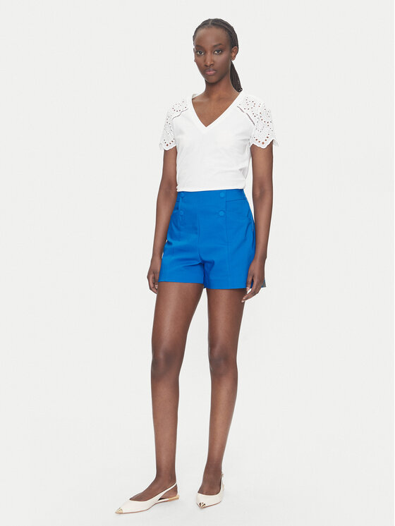 Morgan Morgan Stoffshorts 251-SHEON Blau Straight Fit
