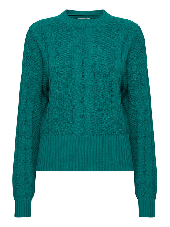 ICHI ICHI Pullover 20119847 Grün Regular Fit