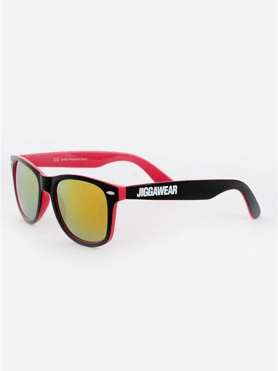 Jigga Wear Jigga Wear Okulary przeciwsłoneczne Na lato wakacje urlop basen magenta 96239 Czarny