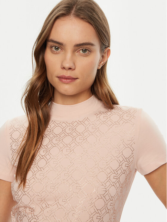 Guess Guess T-shirt W5RI15 J1314 Ružičasta Regular Fit