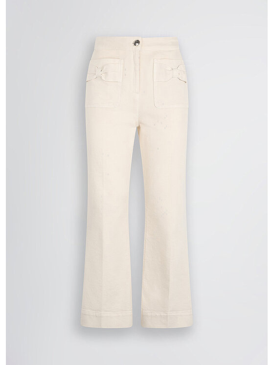Liu Jo Liu Jo Pantaloni di tessuto CA5377T1819X0657 Bianco Regular Fit