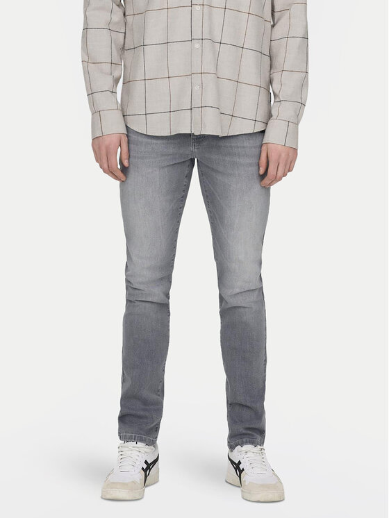 Only & Sons Only & Sons Jeansy Loom 22028265 Šedá Slim Fit