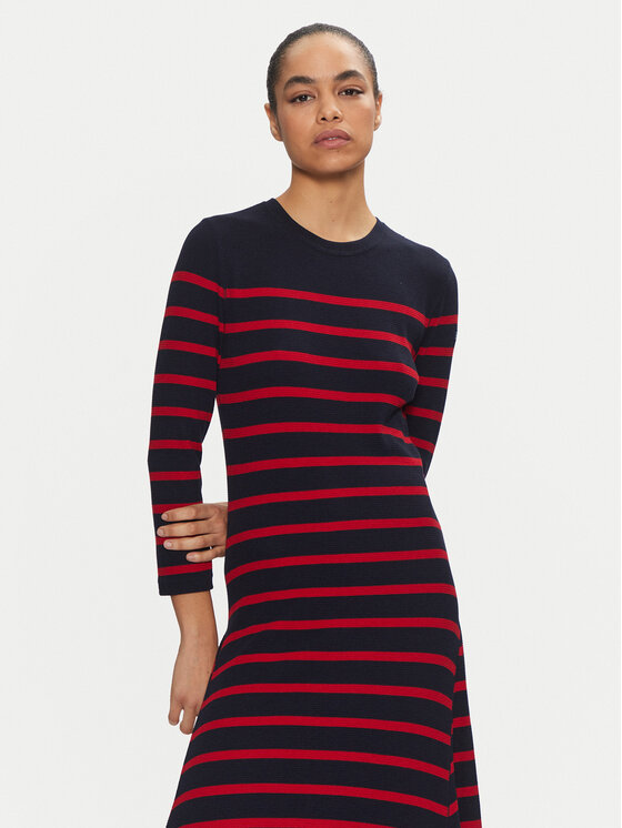 Polo Ralph Lauren Polo Ralph Lauren Každodenné šaty 211924266002 Tmavomodrá Slim Fit