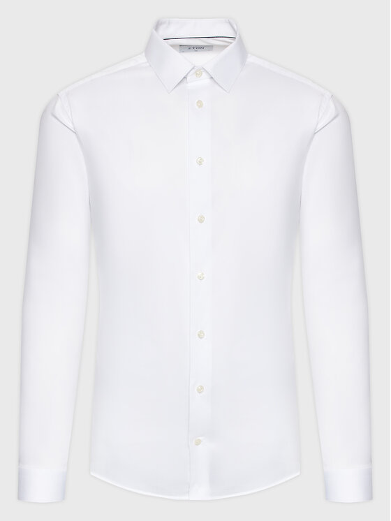 Camicia 100003973 Bianco Slim Fit