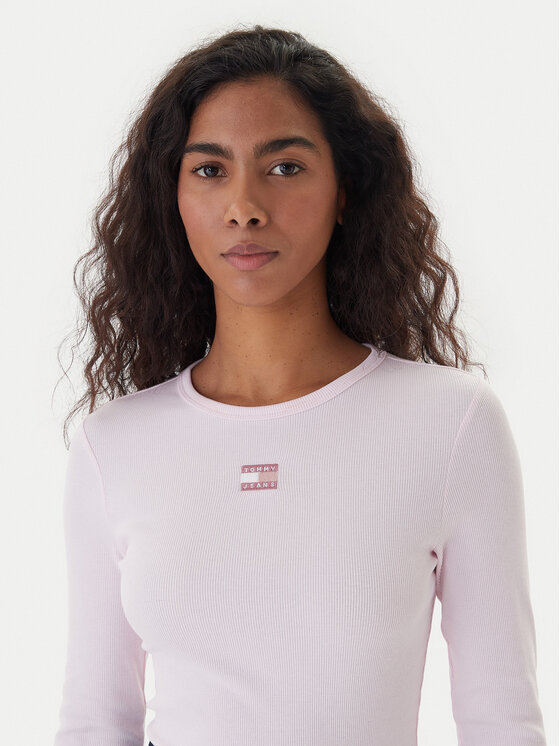 Tommy Jeans Tommy Jeans Bluse DW0DW20178 Rosa Slim Fit