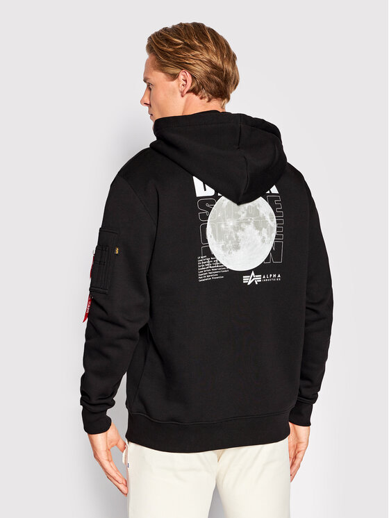 Alpha Industries Alpha Industries Bluza Dark Side 108337 Czarny Relaxed Fit