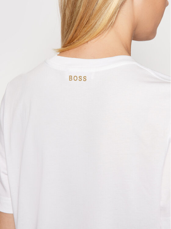 BOSS BOSS T-Shirt 50457259 Bílá Relaxed Fit