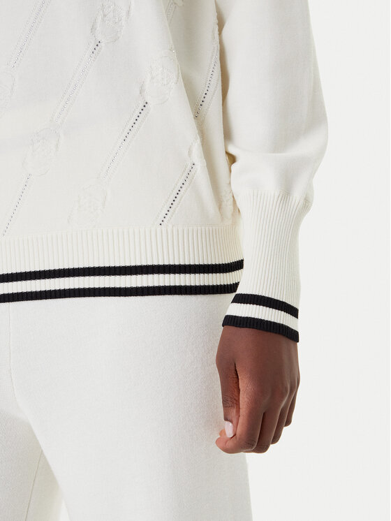 Liu Jo Sport Liu Jo Sport Sweter TF5206 MS63L Écru Regular Fit